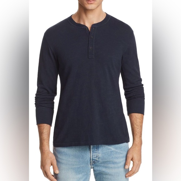 Rag and Bone Classic Men Slim Fit Henley Shirt - L - Picture 12 of 12